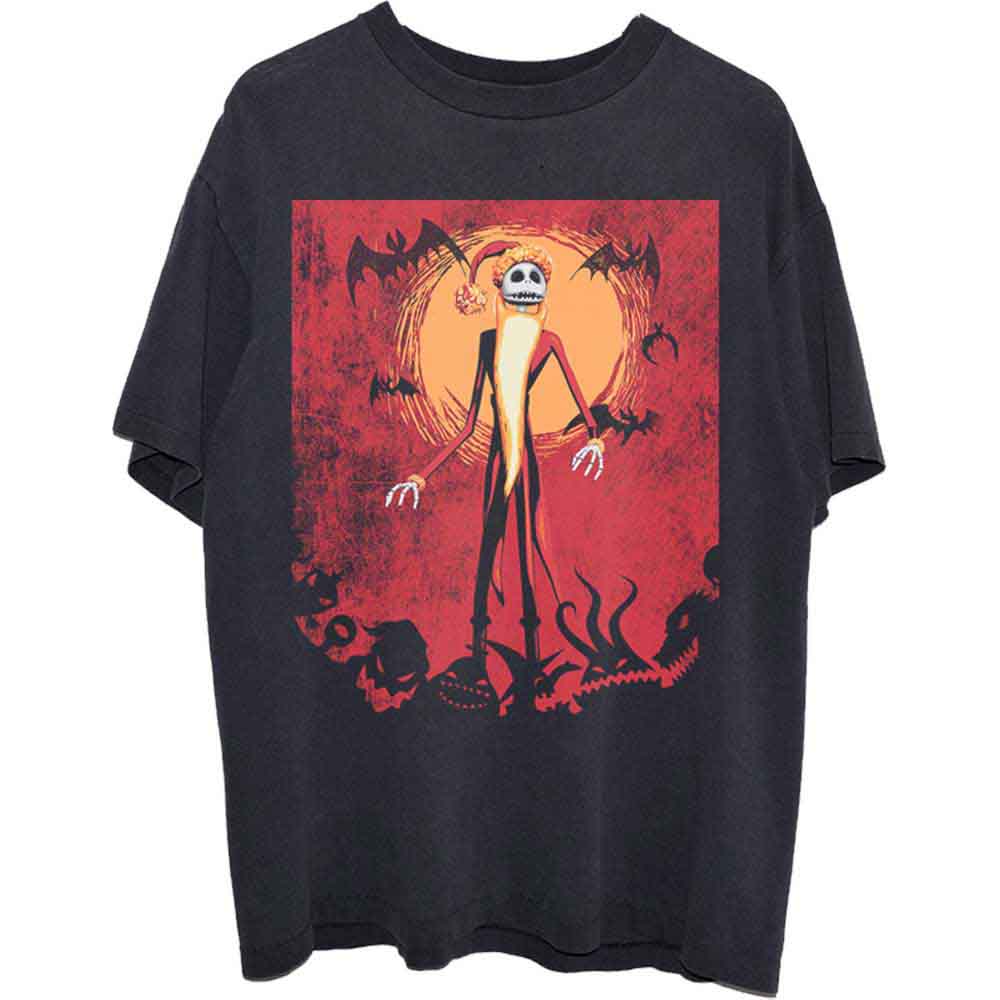 Orange T-shirt with Jack Skellington from The Nightmare Before Christmas design.