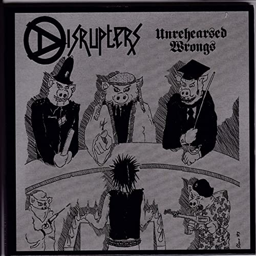 CD cover: cartoon pigs in authority figures with a punk below.