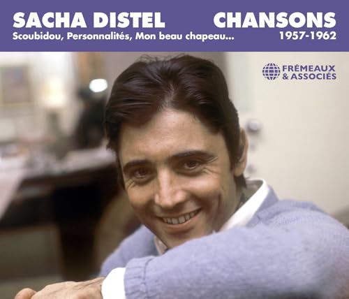 CD cover featuring a portrait of Sacha Distel smiling, withC with purple header text.