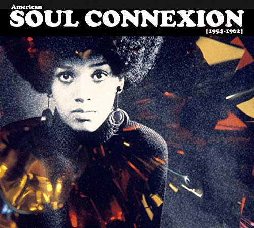 "CD cover featuring a woman with an afro, titled 'American Soul Connexion'."
