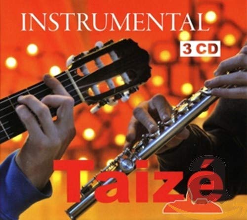 CD cover with hands playing guitar and flute, blurred lights background.