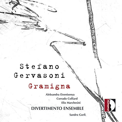 CD cover for Stefano Gervasoni’s “Gramigna” featuring abstract grass-like sketches.