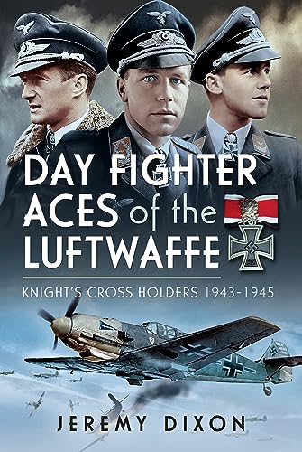 Book cover featuring three Luftwaffe pilots above a Messerschmitt fighter plane in flight.