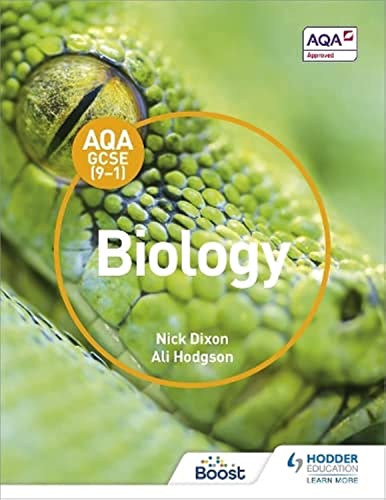 Textbook cover featuring a green lizard eye and the title "Biology".