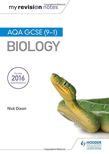 Biology revision notes cover with a green snake image.