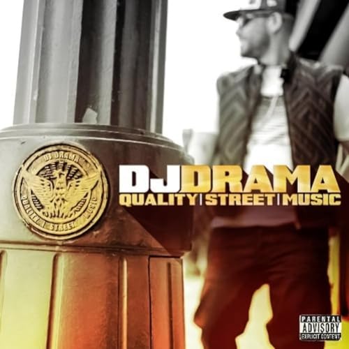 DJ Drama album cover featuring a man and a gold boombox.