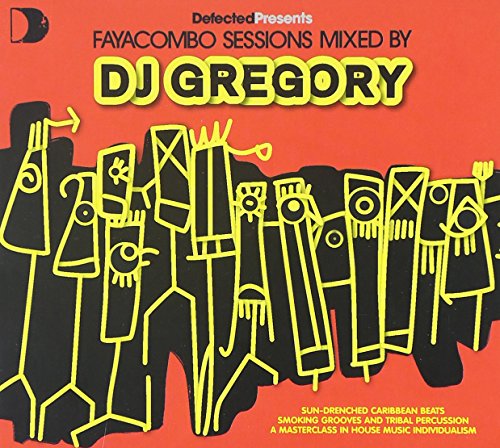 CD cover for DJ Gregory’s “Fayacombo Sessions” with yellow line art on black.