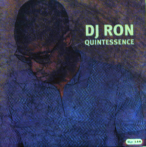 DJ Ron album cover featuring a portrait of the artist in sunglasses.