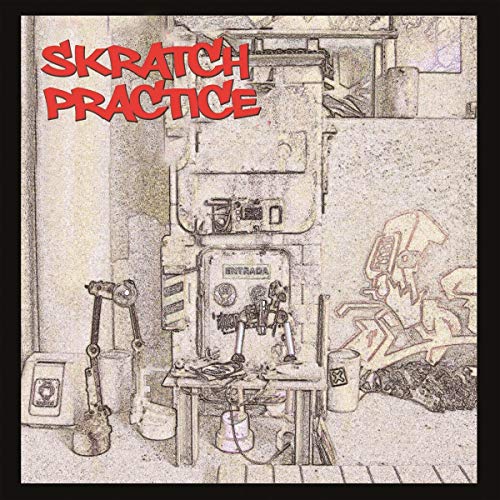 Vinyl record cover: industrial scene with “Skratch Practice” text.