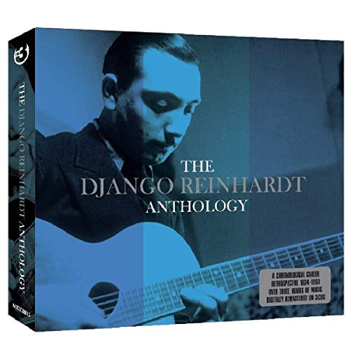 CD case featuring a portrait of jazz guitarist Django Reinhardt.