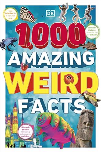 Book cover with large red numerals “1000” and images of animals and landmarks.