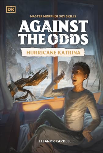 Book cover: “Against the Odds: Hurricane Katrina” depicts a girl witnessing storm damage.