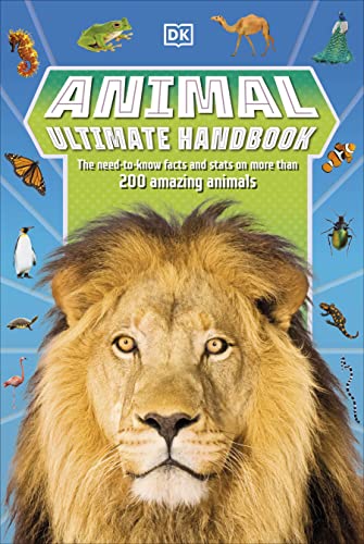 Book cover featuring a lion and illustrations of various animals.