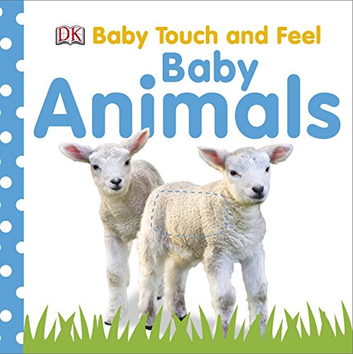 Book cover featuring two white lambs standing in green grass with blue text.