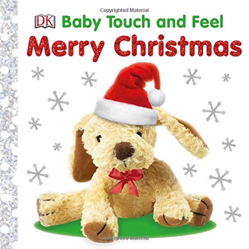 "Book cover featuring a teddy bear wearing a Santa hat and red bow."