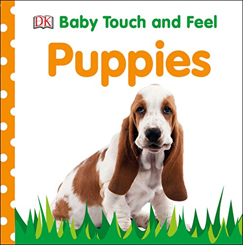 "Children's book cover featuring two small, fluffy puppies against a white background."