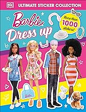 Barbie Dress Up sticker collection book featuring diverse characters and accessories.