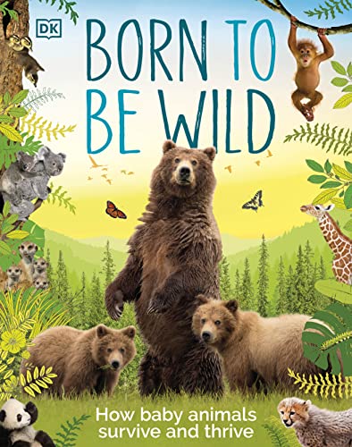 Book cover featuring baby bears and other young wild animals.