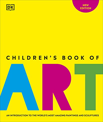 Yellow book cover with bold, colorful "ART" lettering and title text.