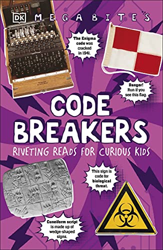Book cover featuring Enigma machine, flags, and code-related symbols.