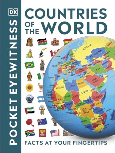 Book cover: “Countries of the World” with a globe and flags.