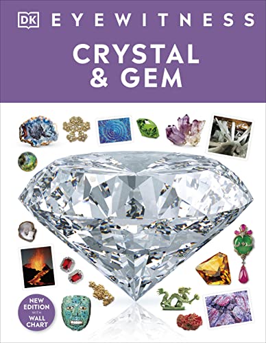 Book cover featuring a large diamond and various colorful crystals and gems.