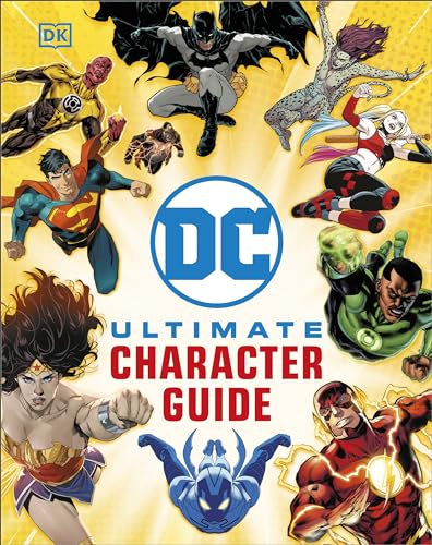 Book cover featuring the DC logo surrounded by various DC comic book characters.