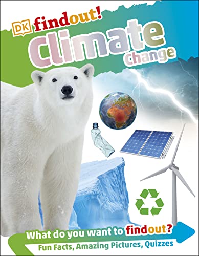 Book cover: polar bear, Earth, solar panel, and recycling symbol.