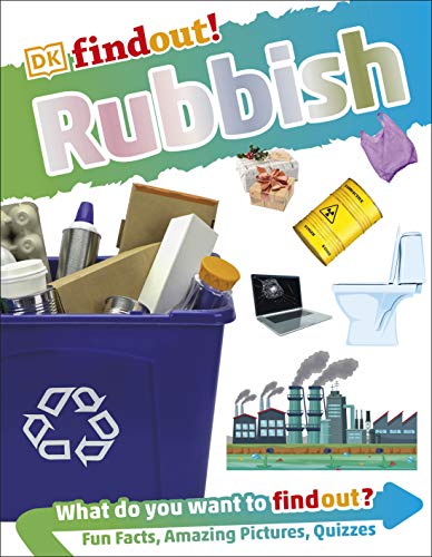 Book cover depicting various types of waste and recycling symbols.