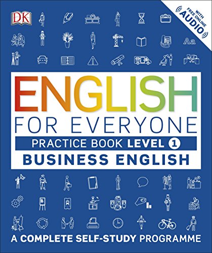 Blue book cover with multicolored title, white icons, and "DK" logo in the top-left corner.