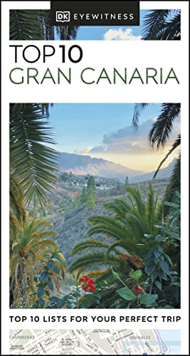 DK Eyewitness Top 10 Gran Canaria travel guide cover with landscape.