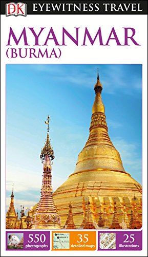 "Travel guide book cover featuring a golden temple against a blue sky."