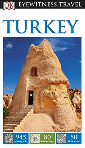 "Travel guide book cover featuring a large, beige, rocky structure against a blue sky."