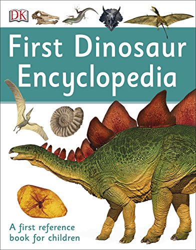 Book cover featuring a Stegosaurus and other dinosaur illustrations.