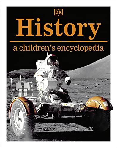 Book cover: "History," featuring an astronaut on the moon.