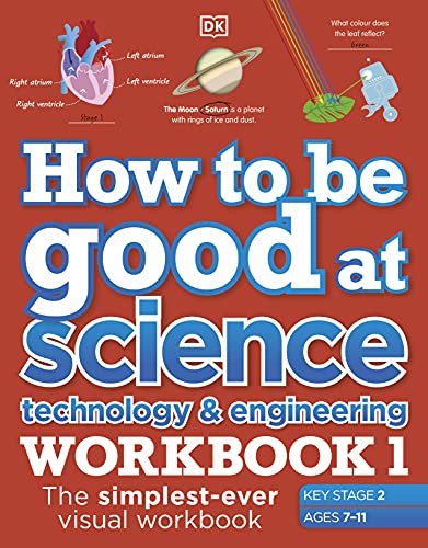 Workbook 1 cover with illustrations of a heart, Saturn, and a leaf.