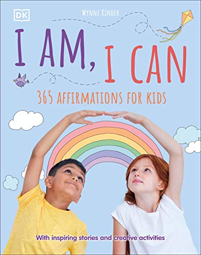 Book cover with children looking up at a rainbow and kite.