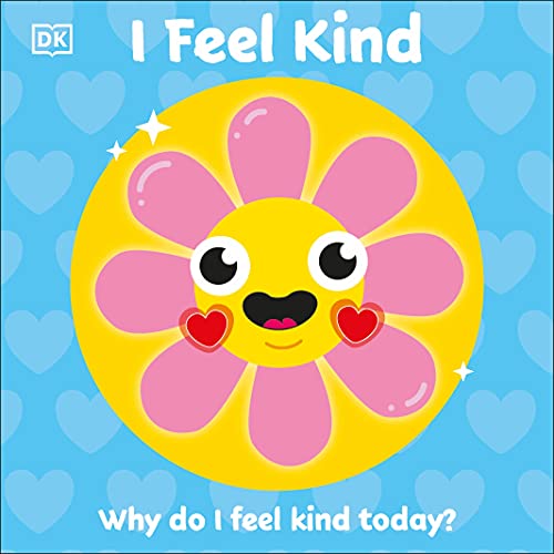 Book cover with a smiling, cartoon sun flower on a blue background.