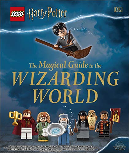 LEGO Harry Potter book cover featuring minifigures and a flying Harry.