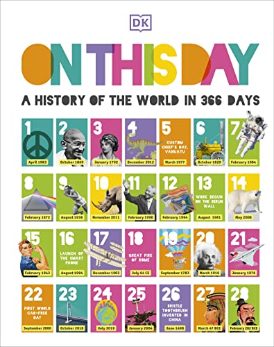 Book cover: "On This Day," featuring historical events depicted in calendar squares.