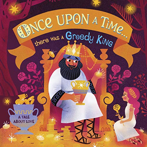 Book cover depicting a bearded king on a throne with a young girl.