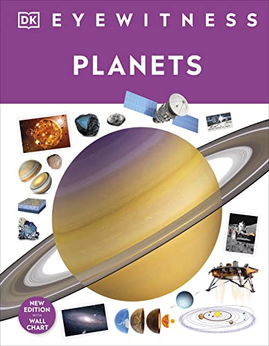 DK Eyewitness book cover featuring planets, Saturn prominently displayed.