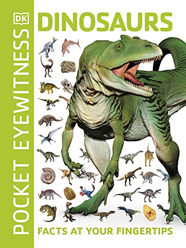 Book cover featuring a green Tyrannosaurus Rex and smaller dinosaur illustrations.