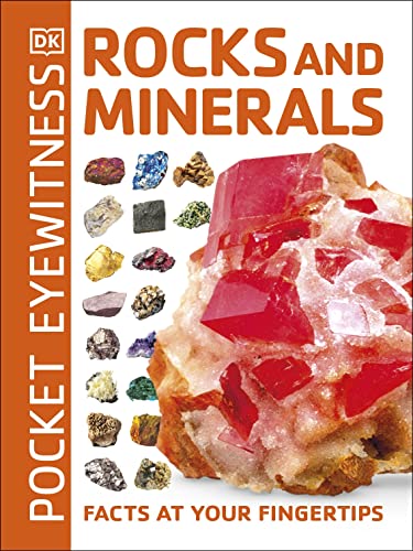 Book cover featuring red crystals and various rock and mineral samples.