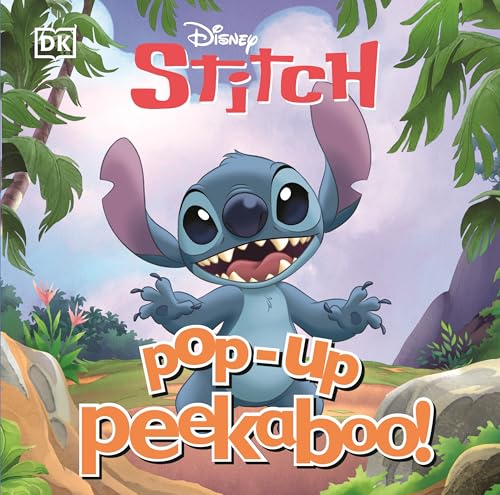 Cover of "Pop-Up Peekaboo! Stitch" book featuring the blue alien character.