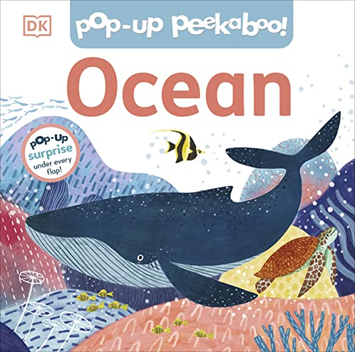 Children’s pop-up book cover featuring a blue whale and ocean life.