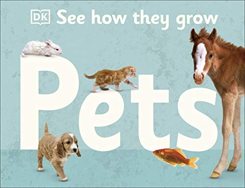 Book cover featuring a kitten, puppy, horse, rabbit, and goldfish.