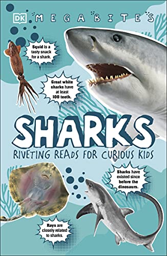 Book cover featuring sharks, squid, and rays with informational text.