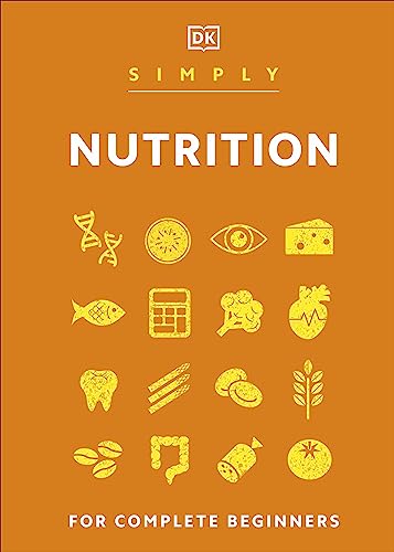 Orange book cover with "Nutrition" title and food-related icons.