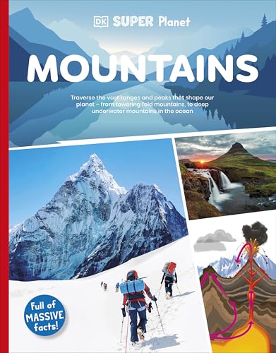 Book cover featuring snowy mountains, hikers, and geological diagrams.